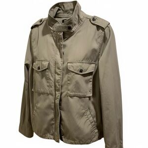 Women’s Torrid Army Green Olive Utility Lightweight Jacket Size 1X EUC